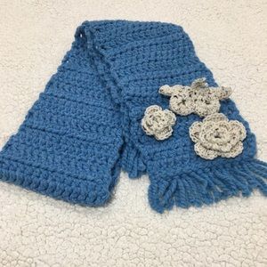 🔥5 for $25🔥 Handmade Crochet Scarf with Floral